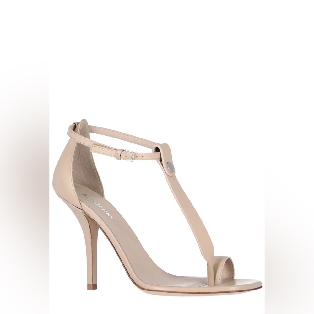 Burberry Ankle-Strap Heeled Sandals
